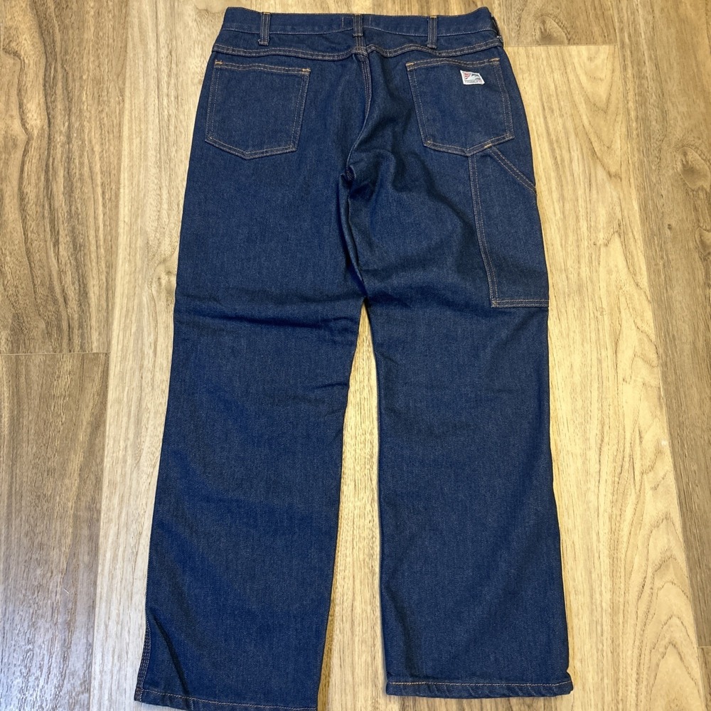 Tyndale FRMC‎ Jeans Flame Resistant Pants F290T Blue Relaxed Carpenter 30X/28"